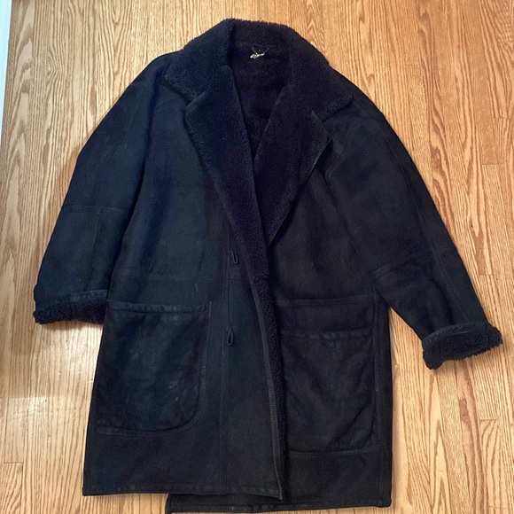 Vintage Black Wool Charles Jourdan Paris Men’s Coat - Picture 3 of 5